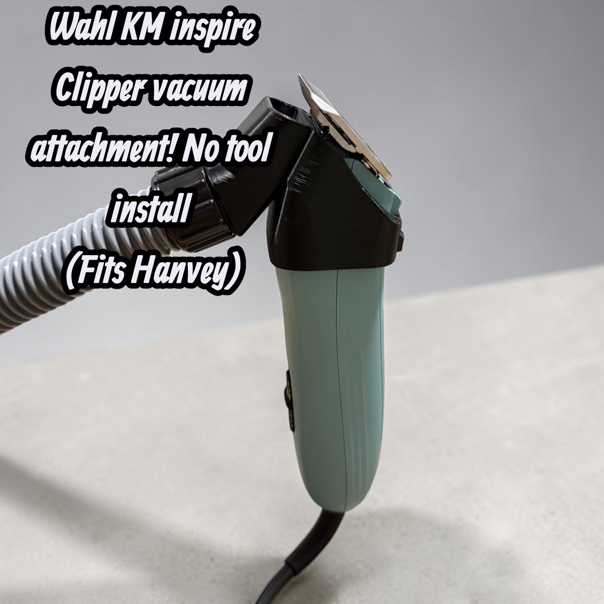 Pet grooming clipper vacuum adapter kit, bring your own vac!